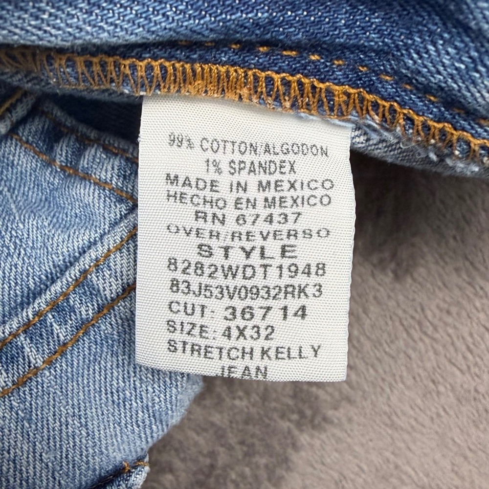 Vintage Polo Jeans Co Ralph Lauren Jeans Womens 30 Light Blue Stretch Kelly Boot - Picture 8 of 9